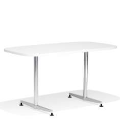 Konferenztische Büro Konferenztisch Büromöbel Cafeteria Tisch weiß X-Fuß Kusch+Co 6003 san_siro