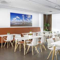 Flexible Konferenztische weiß Büro Konferenztisch Büromöbel Holz rechteckig Kusch+Co 6100 san_siro