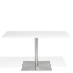 klassischer Säulentisch weiss Kusch+Co 8700
rechteckige Tischplatte