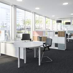 Schreibtisch Büromöbel weiß Schreibtische Büro Assmann Büromöbel, Rondana Schreibtischsystem