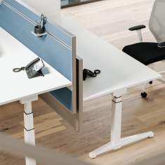 Tisch-Trennwände Raumteiler Trennwand Büro Tischtrennwand Assmann Büromöbel Viteco Stellwandsystem