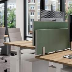 Tisch-Trennwände Raumteiler Trennwand Büro Tischtrennwand Assmann Büromöbel Viteco Stellwandsystem
