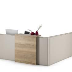 Empfangstheke Holz modern Büro Tresen Theke, Assmann Büromöbel Empfangssysteme