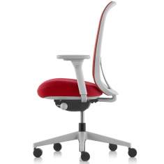 Bürostuhl rot Bürodrehstuhl moderne Bürostühle mit Netzgewebe Drehstuhl mit Armlehnen Herman Miller Lino