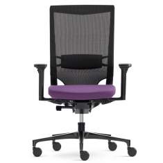 Drehstuhl Design Bürostühle mit Armlehnen Designer Bürostuhl violett Bürostühle kaufen Bürodrehstuhl Netzgewebe Klöber Duera