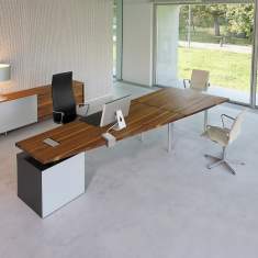 Schreibtisch Holz Schreibtische exklusiv Sideboard Büro, Zoom, TIX