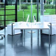 Schreibtisch groß Büro Schreibtische ergänzen mobile Büromöbel, Leuwico, TUNE-O