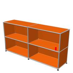 Regal orange USM Haller Design Sideboard