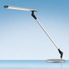 Büro Tischlampen silber LED Schreibtischlampen modern Tischleuchte, Hansa, LED Delight