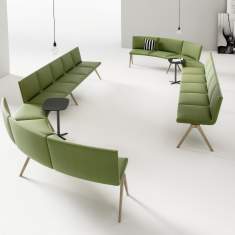Loungesofa Design Büro Loungemöbel Set grün, Brunner, A-Bench