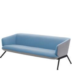 Lounge Sofa blau Consento Assmann Büromöbel Siena
