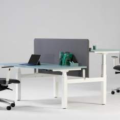 Höhenverstellbarer Schreibtisch elektrisch ergonomische Schreibtische blau Nowy Styl eUP
LED Display
höhenverstellbar
rechteckige Tischplatte
Doppelarbeitsplatz