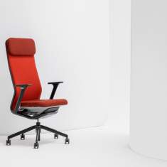 Bürostuhl rot Bürodrehstuhl moderne Bürostühle mit Kopfstütze Nowy Styl YouTEAM Highback