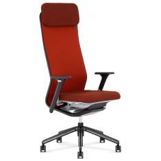 Bürostuhl rot Bürodrehstuhl moderne Bürostühle mit Kopfstütze Nowy Styl YouTEAM Highback