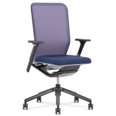 Bürostuhl blau violett Bürodrehstuhl moderne Bürostühle mit Netzgewebe Nowy Styl YouTEAM
