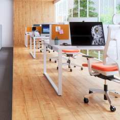 Schreibtisch moderner Schreibtisch Büro flexible Büromöbel Doppelarbeitsplatz Team-Tisch  Nowy Styl, SQart Workstation