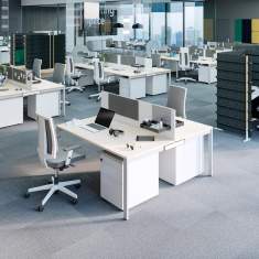 Schreibtisch moderner Schreibtisch Büro flexible Büromöbel  Nowy Styl, SQart Workstation
Doppelarbeitsplatz