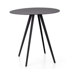 Designer Beistelltisch schwarz Beistelltische Metall Segis Agorà
runde Tischplatte