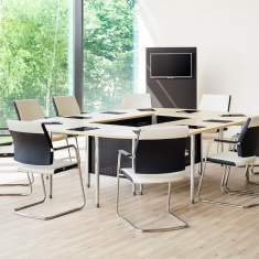 Besprechungstisch modern Seminartisch Holz großer Schreibtisch moderne Büromöbel, REISS, REISS INTEO