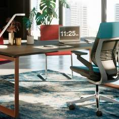Drehstuhl türkis Bürostuhl ergonomisch Bürodrehstuhl Design Steelcase Gesture