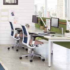 Design Schreibtisch 4-Fuss höheverstellbar Büro , Steelcase, FrameOne