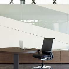Designer Schreibtisch Direktioneinrichtungen Chefbüro Sideboard Büro, Steelcase, P60