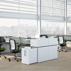 moderne Büroeinrichtung, Moderne Büromöbel, Steelcase, Fusion Bench