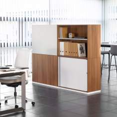 Regalschrank mit Türen Büroregal Holz Regal Raumteiler, Holz, Steelcase, Share It