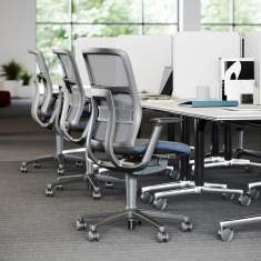 Drehstuhl Bürostuhl Design Bürostühle mit Armlehnen Bürodrehstuhl Netzgewebe Wilkhahn AT Mesh