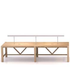 modulare Team-Tische Holz Teamtisch Konferenztisch Büro Konferenztische Orangebox library
rechteckige Tischplatte