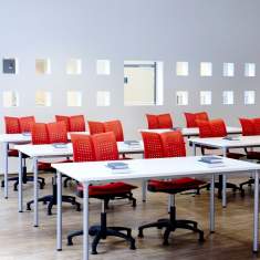 Konferenzstuhl Drehstuhl rot Konferenzstühle, Flokk, HÅG Conventio Wing