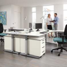 Schreibtisch höhenverstellbar elektrifizierbar | Büro Schreibtische | Palmberg, Schreibtisch CALDO
Doppelarbeitsplatz