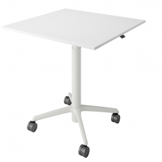 Rolltisch weiss Rolltische höhenverstellbar Büro Sedus se:assist
rechteckige Tischplatte