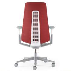 Haworth Bürostuhl ergonomischer Bürodrehstuhl rot exklusiv, HAWORTH, Fern