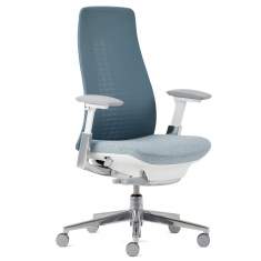 Haworth Bürostuhl ergonomischer Bürodrehstuhl blau exklusiv, HAWORTH, Fern