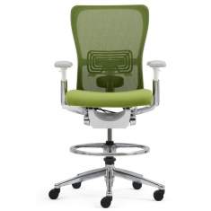 Haworth Bürostuhl grün Bürodrehstuhl Design HAWORTH, Comforto 89 Counterstuhl Zody
