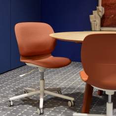Bürostuhl Drehstuhl weiss Drehstühle Konferenzstuhl orange Konferenzstühle Büro Haworth Maari
