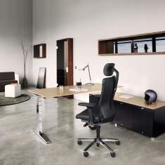 höhenverstellbarer Schreibtisch Höhenverstellbare Schreibtische Sideboard Büro, König + Neurath, TABLE.MANAGEMENT