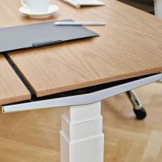 Schreibtisch höhenverstellbar Büromöbel Schreibtische ergonomisch Holz König + Neurath, TABLE.T