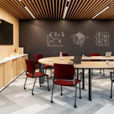 Konferenzstühle mit Rollen Besucherstuhl Büro Besucherstühle rot Konferenzstuhl Nowy Styl Xilium