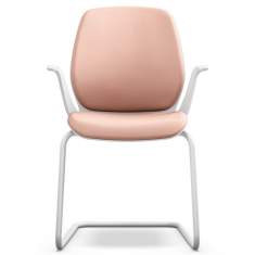 Freischwinger rosa Konferenzstuhl Besucherstühle Sedus se:flex Besucherstuhl