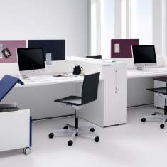 Schreibtisch Bürocaddy Büroorganisation Schreibtische modern Büromöbel, werner works, basic C Arbeitsplätze