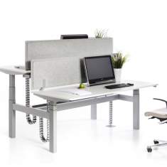 Elektrisch höhenverstellbarer Schreibtisch ergonomische Schreibtische höhenverstellbar Büromöbel, Vario, SOLO/DUO: DUO
Doppelarbeitsplatz