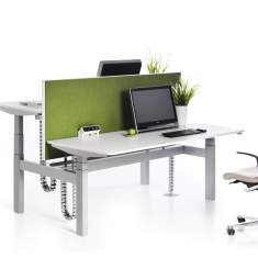 Elektrisch höhenverstellbarer Schreibtisch ergonomische Schreibtische höhenverstellbar Büromöbel, Vario, SOLO/DUO: DUO
Doppelarbeitsplatz