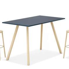 Stehtisch Holz Stehtische Konferenztisch Büro Konferenztische Kusch+Co Creva
rechteckige Tischplatte