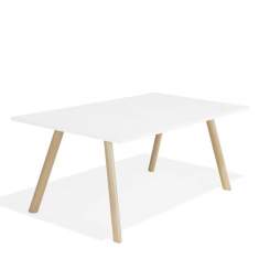 Konferenztisch Holz Konferenztische Büro Tisch weiss Kusch+Co 6850 Creva
rechteckige Tischplatte