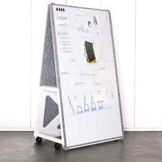 Mobile Meeting-Wall Schreibtafel Moderationtafel akustik Novex PANEL10
