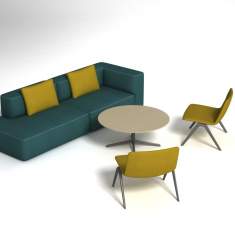 Modulare Sofa Lounge Sitzmöbel Brunner pads Sofa