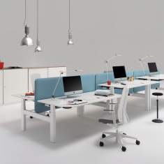 Schreibtisch grau Schreibtische höhenverstellbar Team-Tisch Duo WINI WINEA FLOW - Duo-Tisch
Doppelte Arbeitsplätze