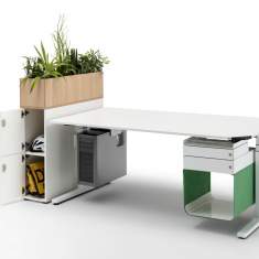 Schreibtisch Korpusse kleiner Büroschrank Holz  WINI, WINEA SLIM